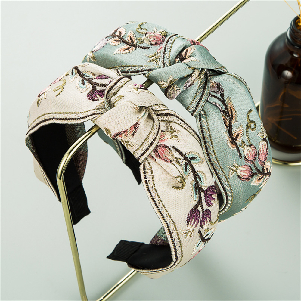 New Retro Knotted Headband For – Embroidery Hoop Bewertung und Preis