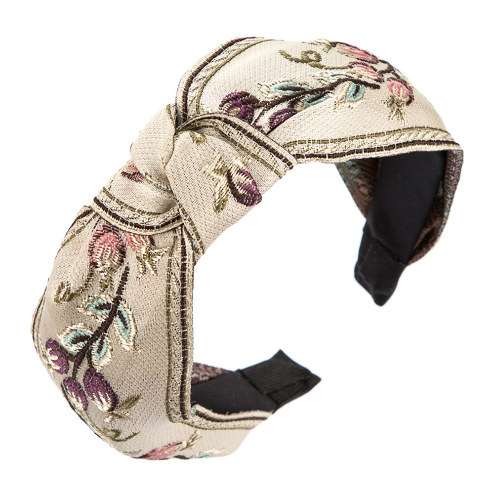 New Retro Knotted Headband For – Embroidery Hoop Bewertung und Preis