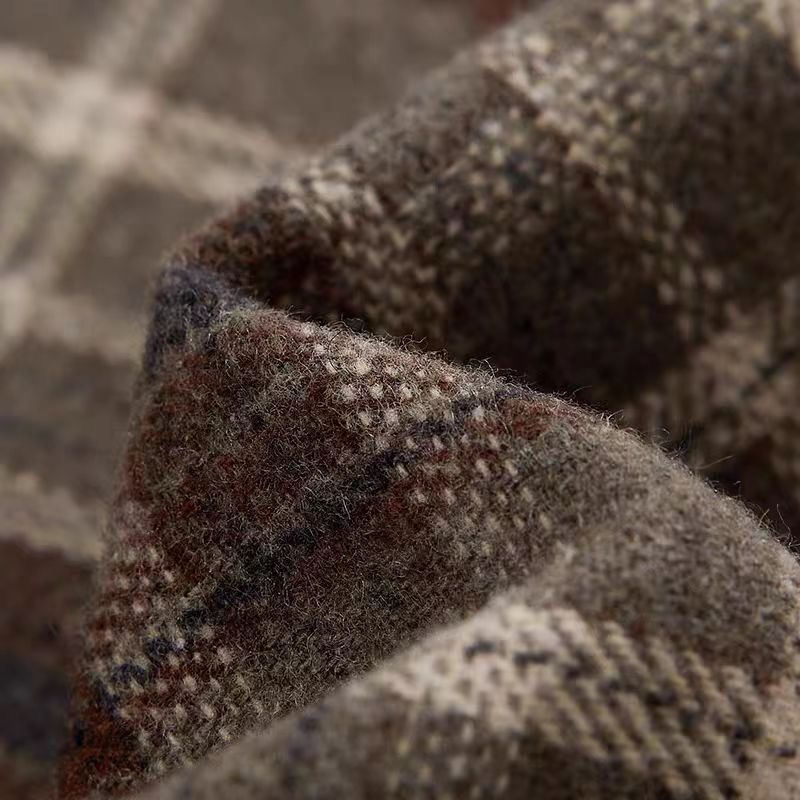 Retro plaid woolen skirt for w – Felt Sheet Wool Bewertung und Preis