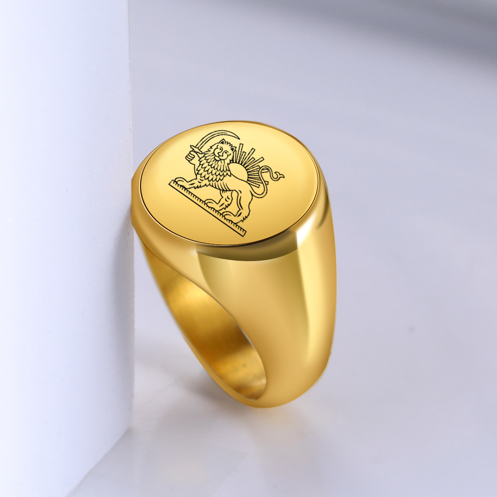 Iran Lion and Sun Finger Ring  – Embroidery Alphabet Bewertung und Preis