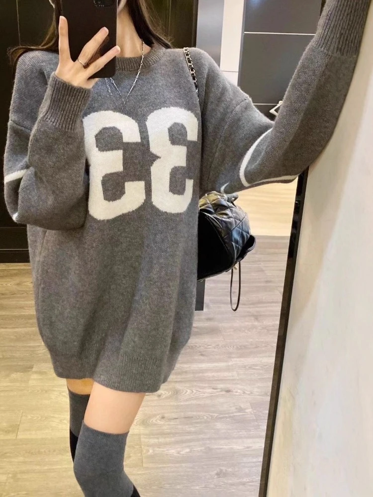 Y2K Vintage Knitted Sweater Wo – Embroidery Knit Bewertung und Preis
