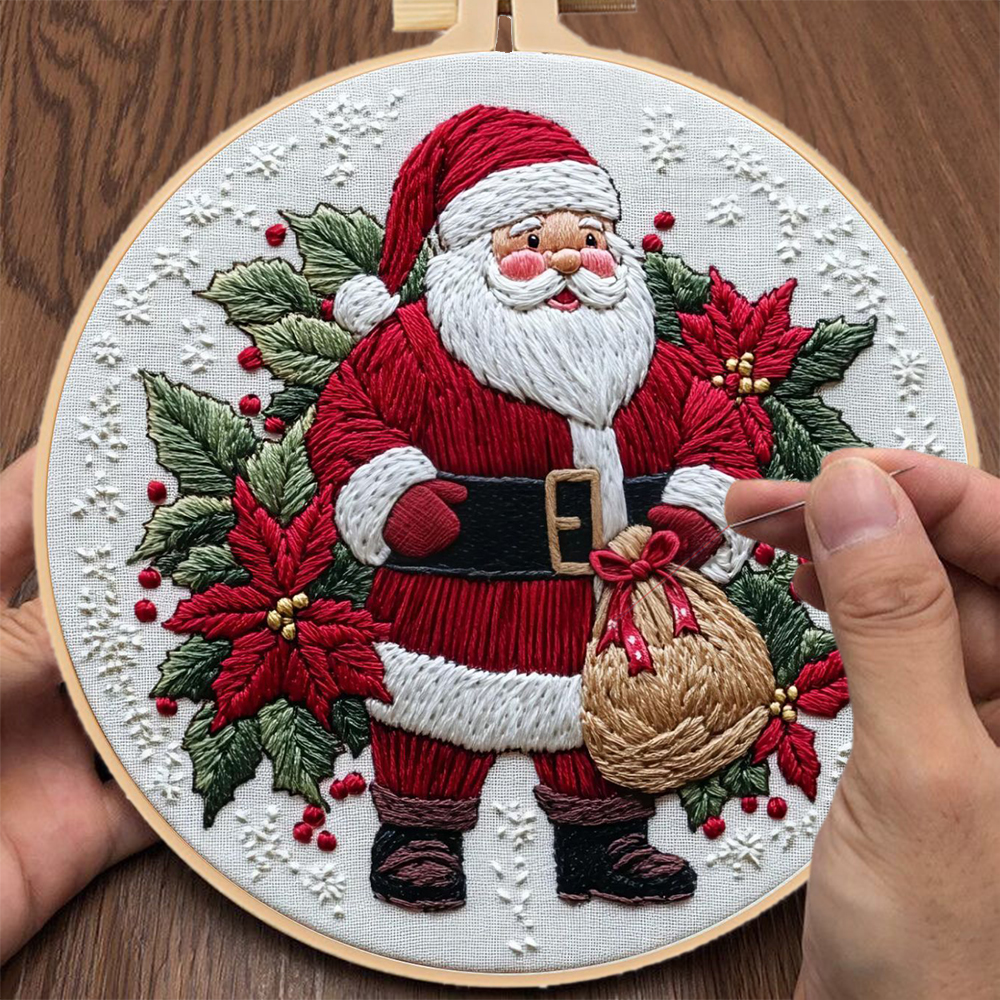 1 Set Christmas Embroidery Kit – Embroidery Xmas Kits Bewertung und Preis