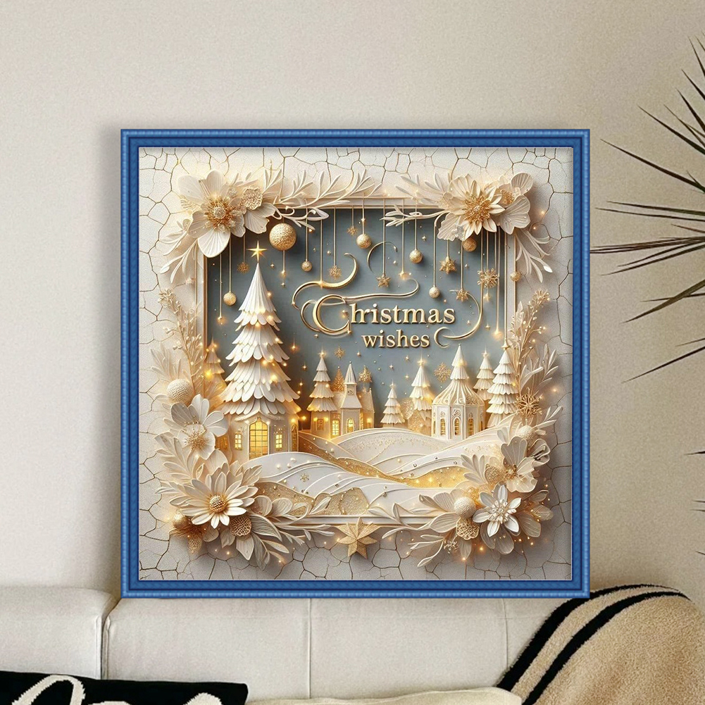 Xmas Printed Cross Stitch Kit  – Embroidery Xmas Kits Bewertung und Preis