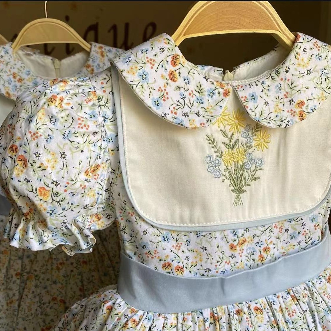 0-12Y Baby Girl Summer Flower  – Embroidery Yellow Flower Bewertung und Preis