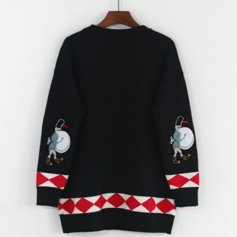 Winter Runway Sweater Women Lu – Embroidery Xmas Bewertung und Preis