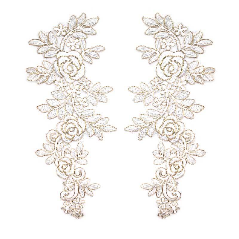 Elegant Embroidery Applique Fa – Embroidery Organza Bewertung und Preis