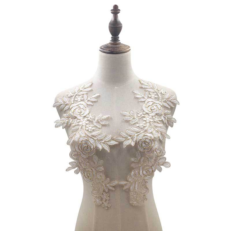 Elegant Embroidery Applique Fa – Embroidery Organza Bewertung und Preis