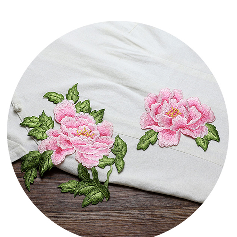 1 Pair Red Pink Yellow Embroid – Embroidery Yellow Flower Bewertung und Preis