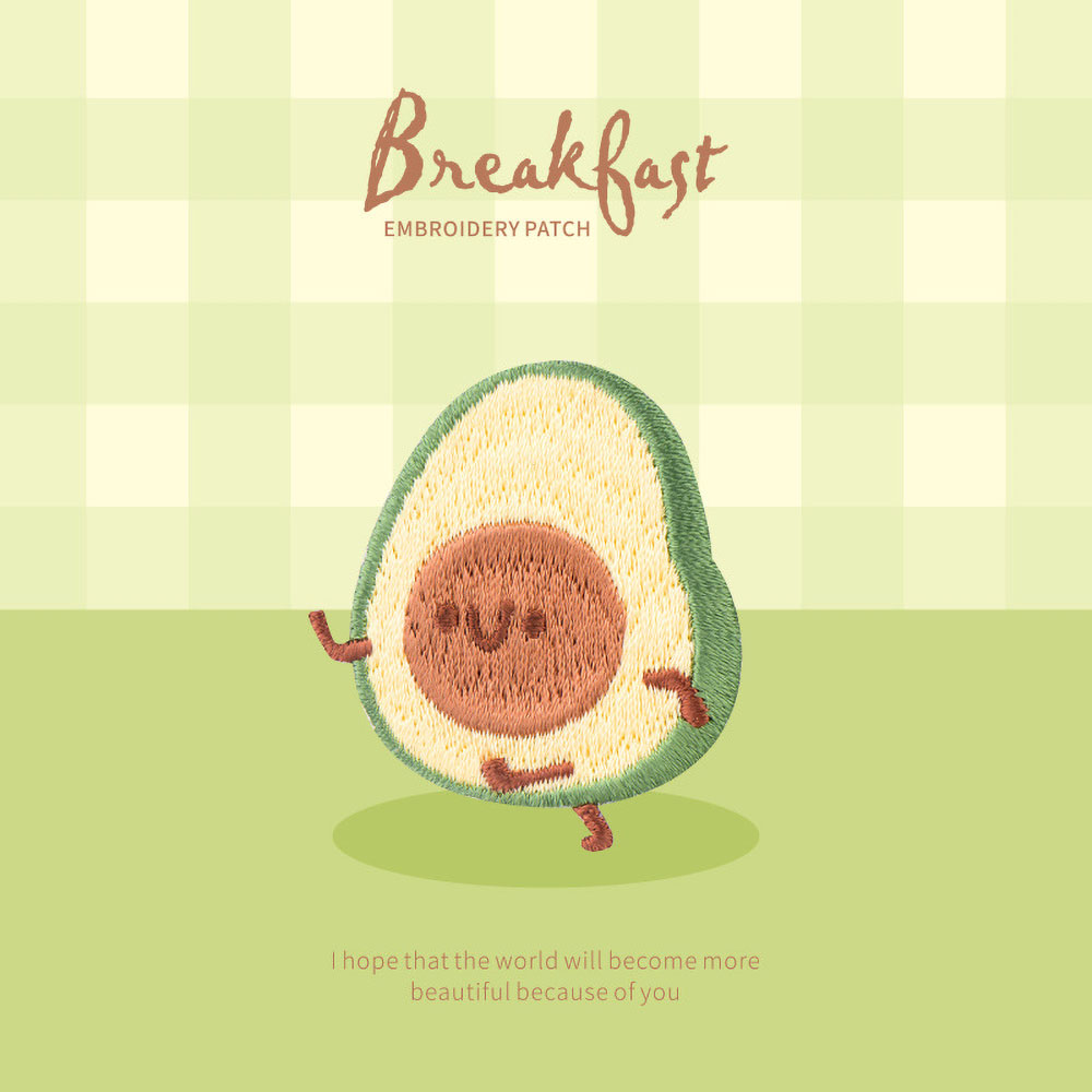 1 Piece Cute Breakfast Patch,  – Embroidery Egg Bewertung und Preis