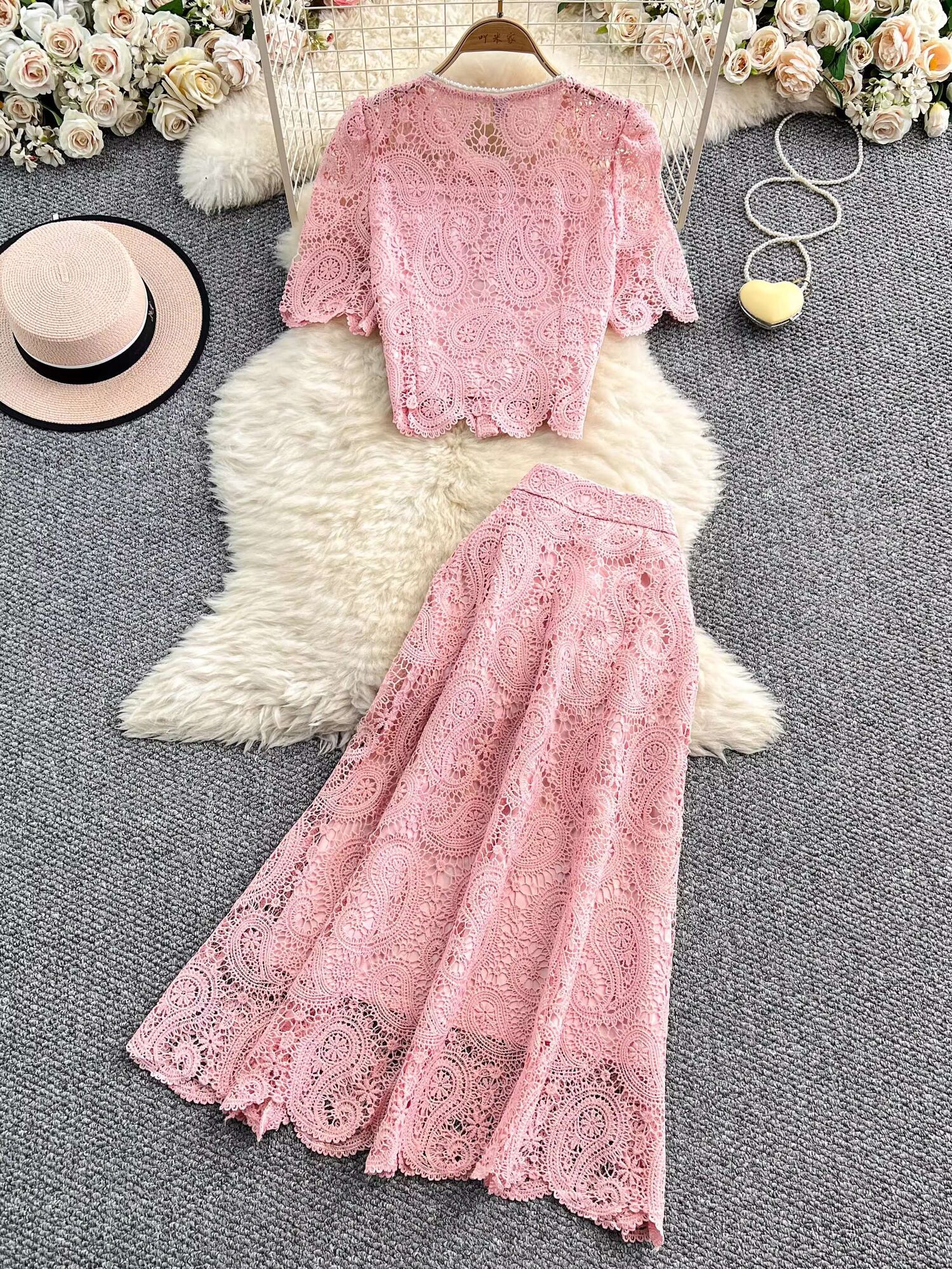 Elegant Pearl Long Dress Suits – Embroidery Blouse Bewertung und Preis