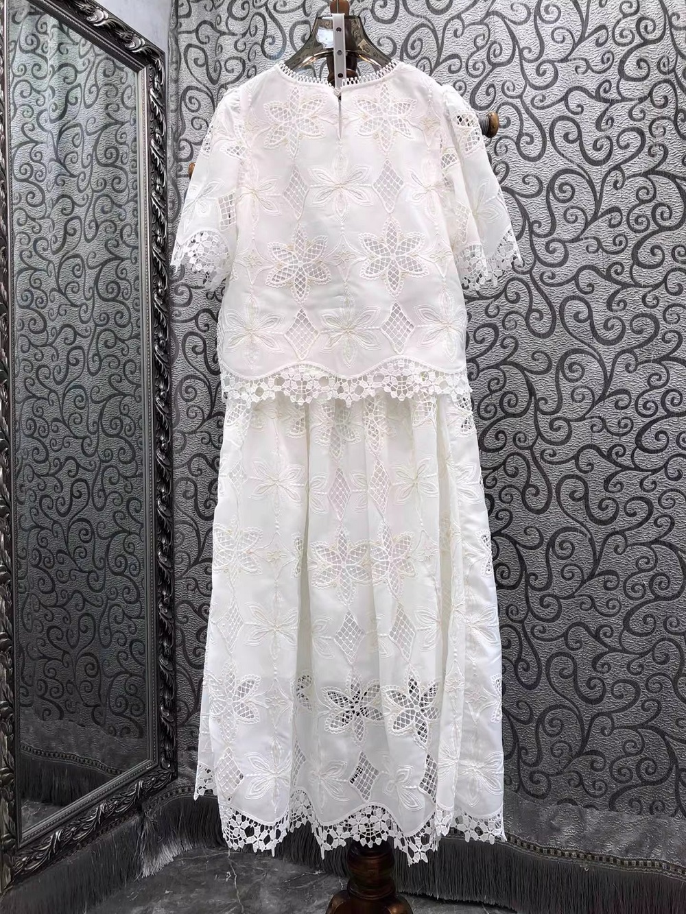 2026 Summer Fashion Skirt Suit – Embroidery Blouse Bewertung und Preis