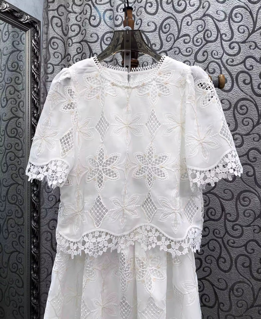 2026 Summer Fashion Skirt Suit – Embroidery Blouse Bewertung und Preis