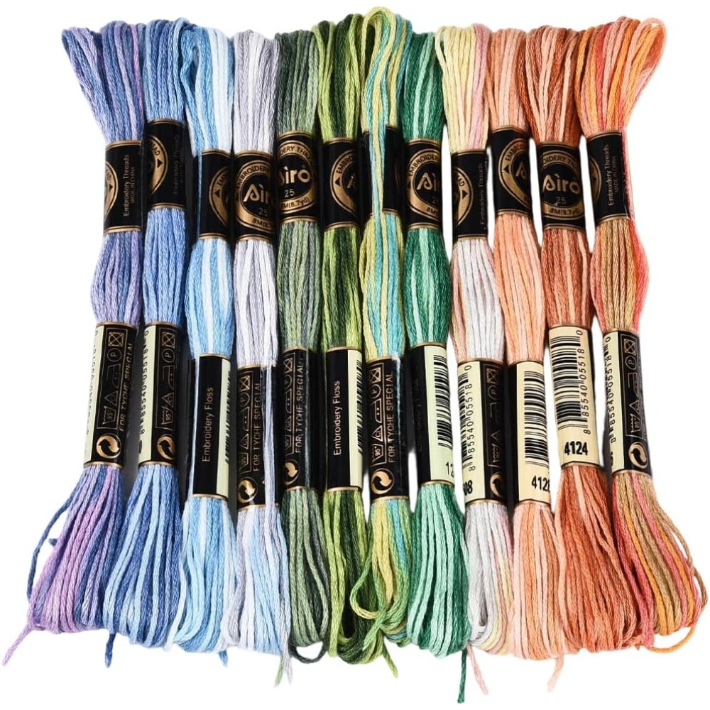 12 Skeins 105 Yards Cross Stit – Embroidery Thread Bewertung und Preis