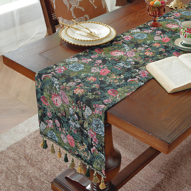 Retro Oil Painting Jacquard Ta – Embroidery Xmas Bewertung und Preis