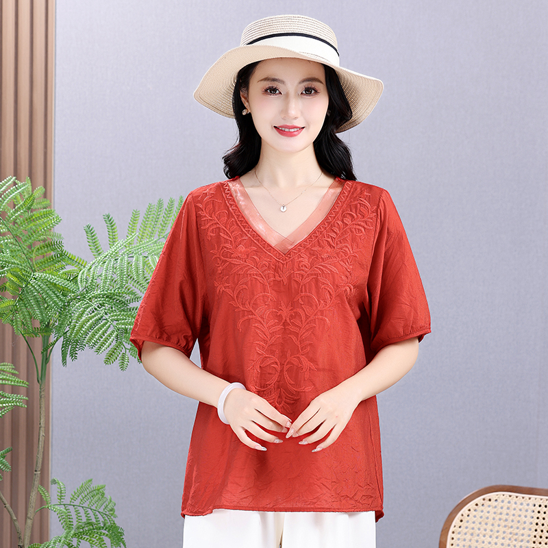 Summer Elastic Tee Shirt Solid – Embroidery Tshirt Bewertung und Preis