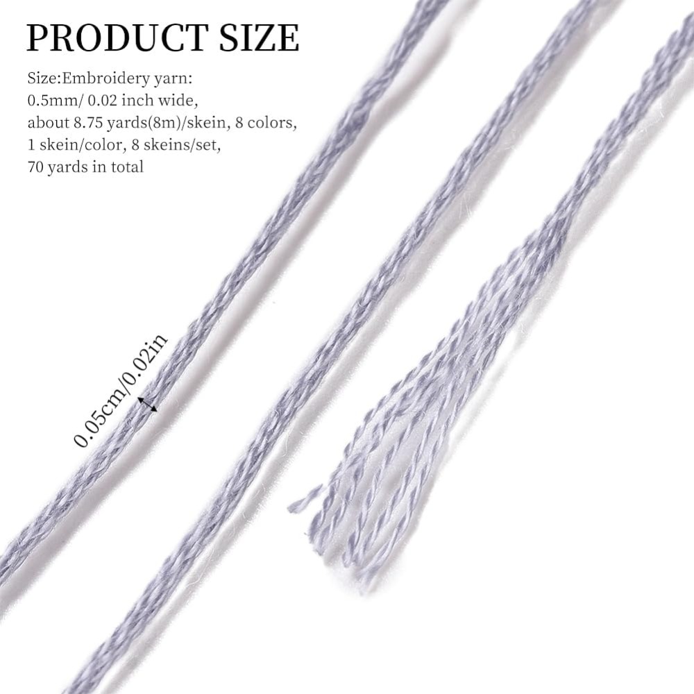 8 Skeins 70 Yards Grey Friends – Embroidery Thread Bewertung und Preis