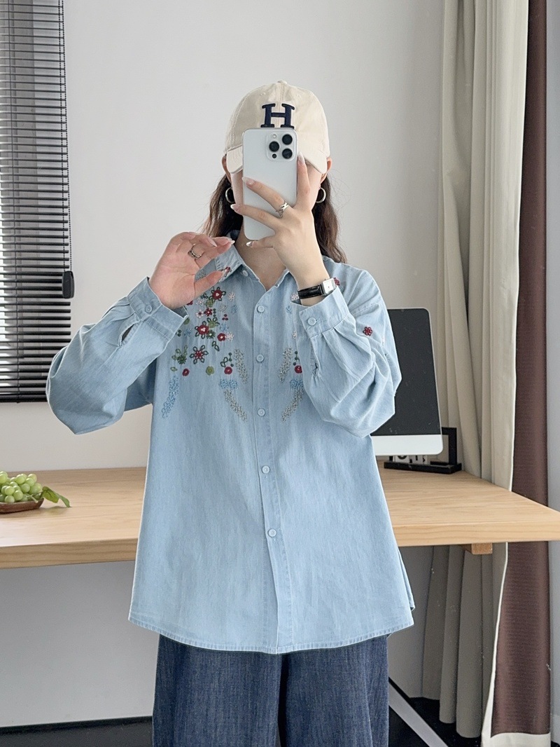 Harajuku y2k Denim Shirts Wome – Embroidery Jeans Bewertung und Preis