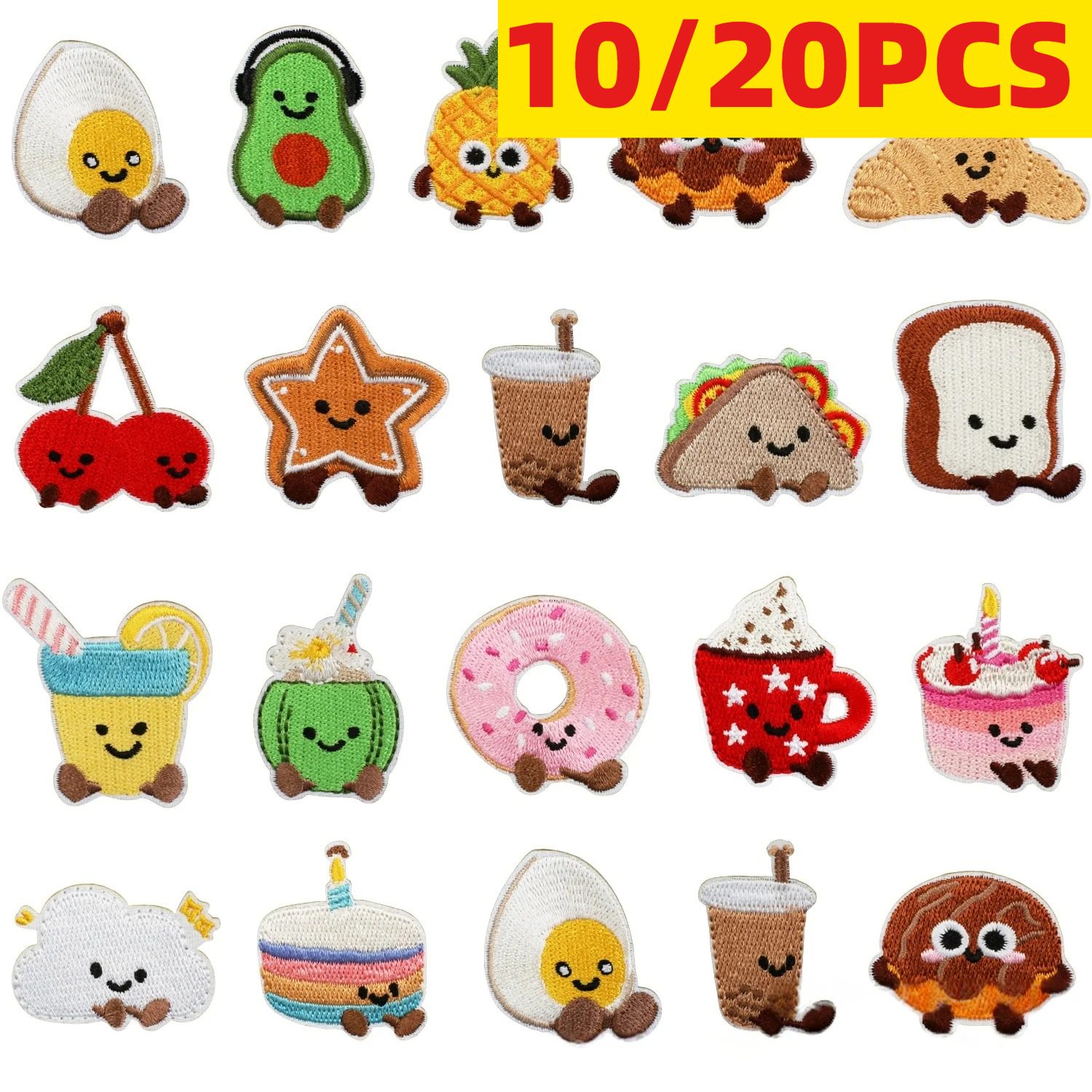 10/20Pcs Cute Dessert Embroide – Embroidery Egg Bewertung und Preis