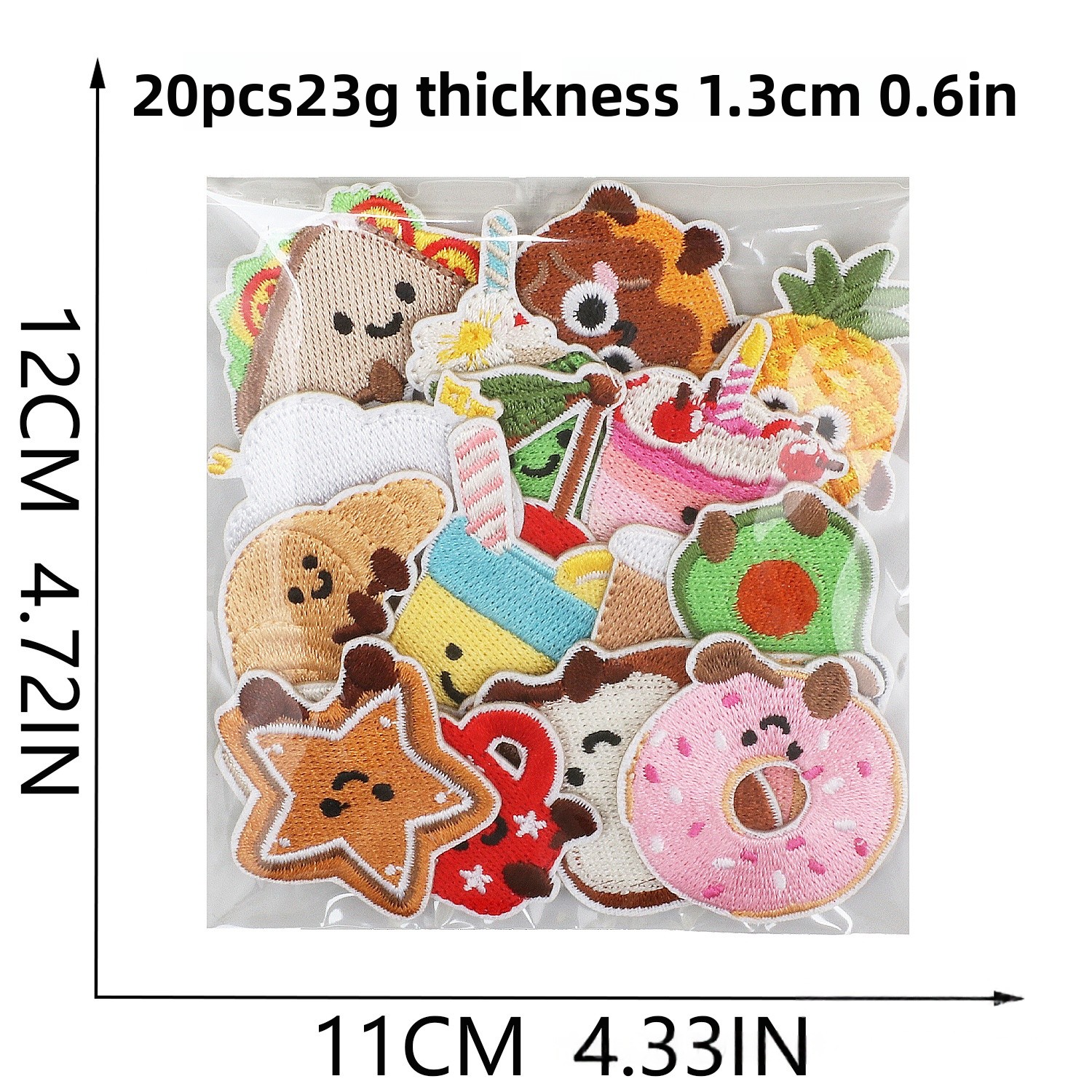 10/20Pcs Cute Dessert Embroide – Embroidery Egg Bewertung und Preis