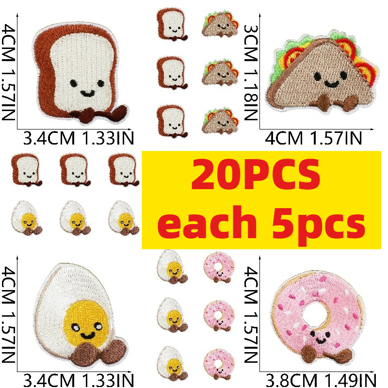10/20Pcs Cute Dessert Embroide – Embroidery Egg Bewertung und Preis