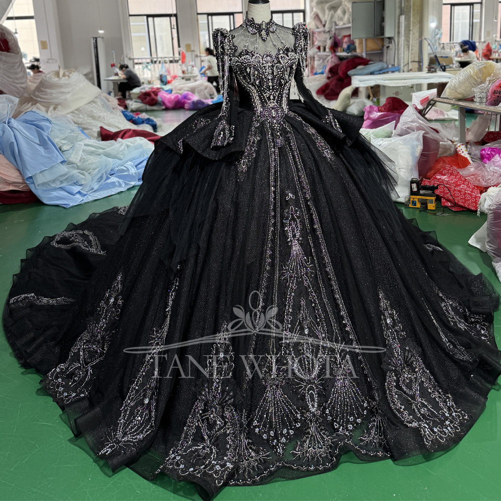 Turtle Black Customizable Long – Embroidery Organza Bewertung und Preis