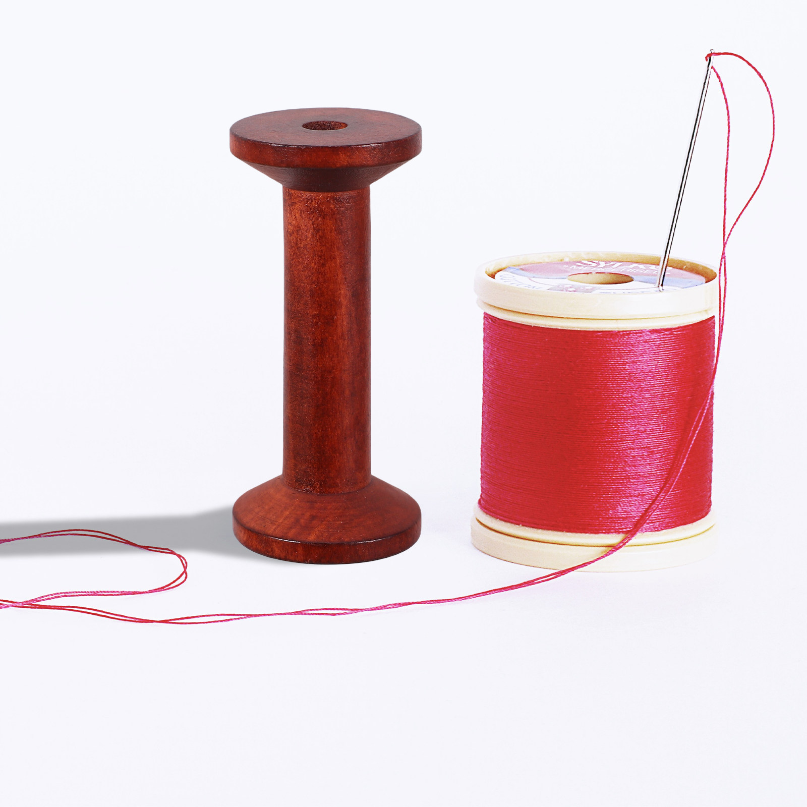 6Pcs Wooden Empty Spools for C – Embroidery Thread Bewertung und Preis