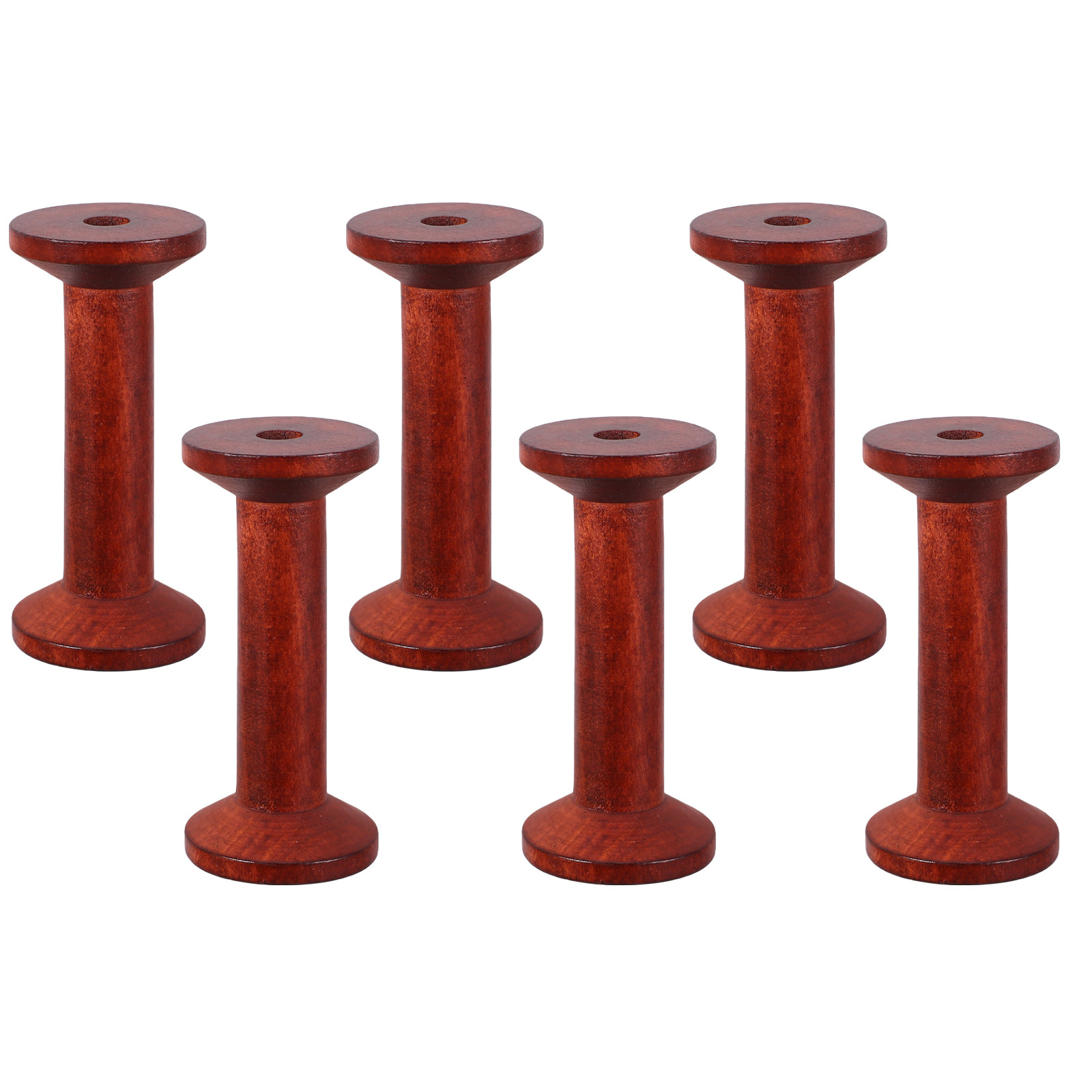 6Pcs Wooden Empty Spools for C – Embroidery Thread Bewertung und Preis