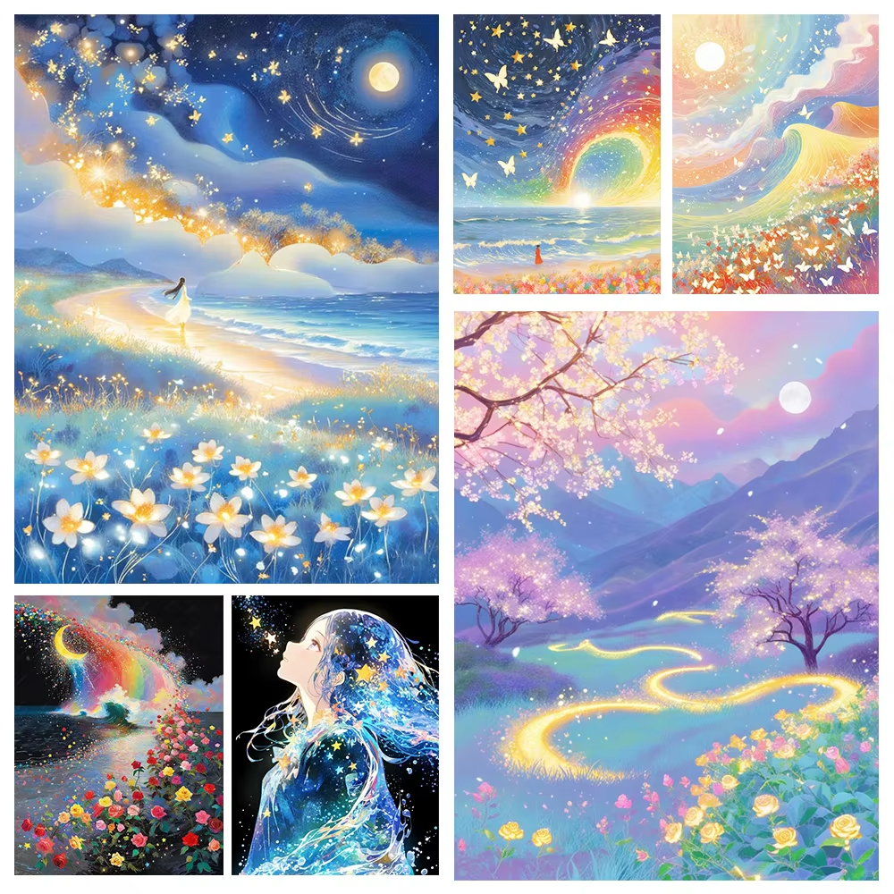 1PC frameless 5D DIY Anime Lan – Embroidery Kit Set Bewertung und Preis