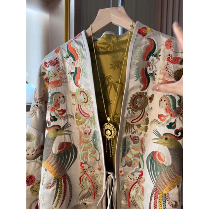 New Chinese Style Kimono Cardi – Embroidery Knit Bewertung und Preis