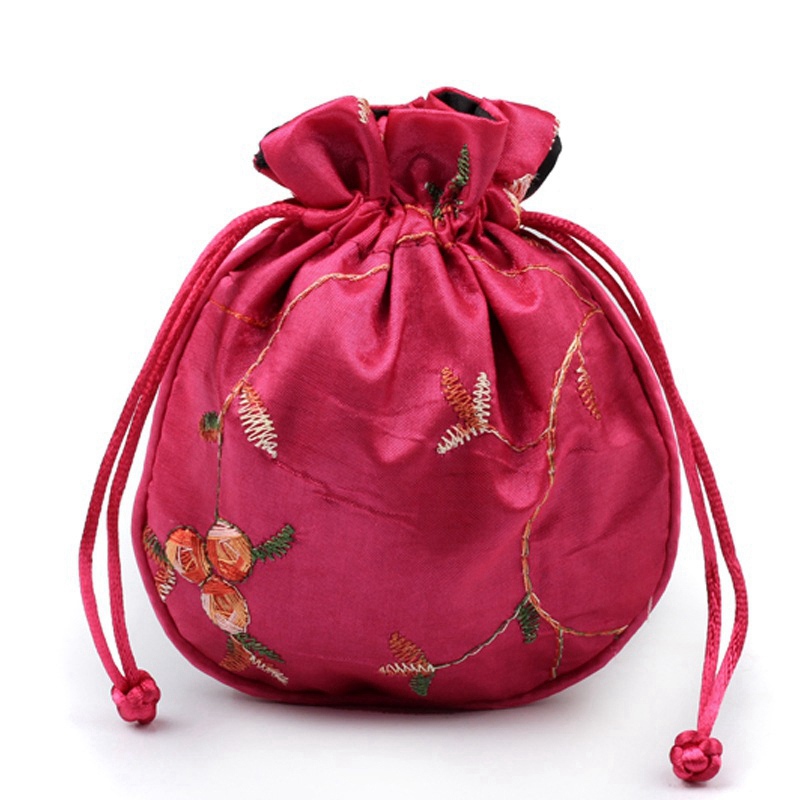 Silk Brocade Satin Drawstring  – Embroidery Xmas Bewertung und Preis