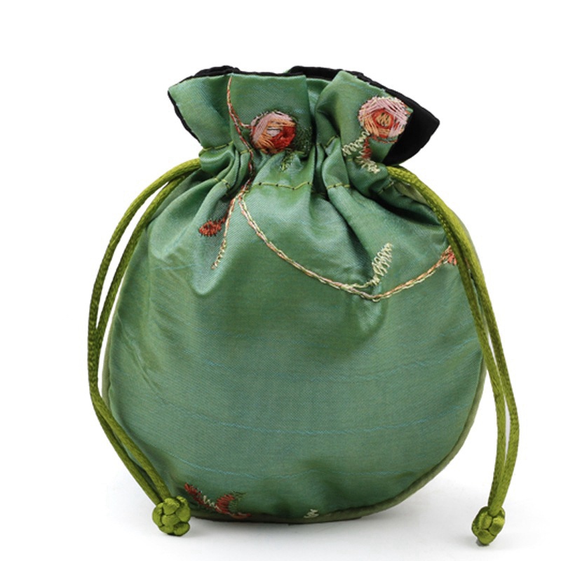 Silk Brocade Satin Drawstring  – Embroidery Xmas Bewertung und Preis