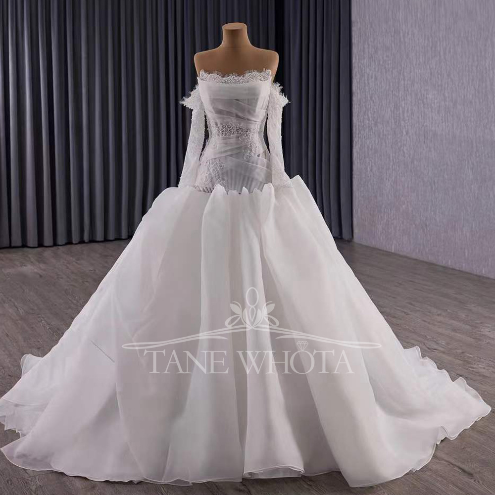 Vestidos Novias Boda Strapless – Embroidery Organza Bewertung und Preis