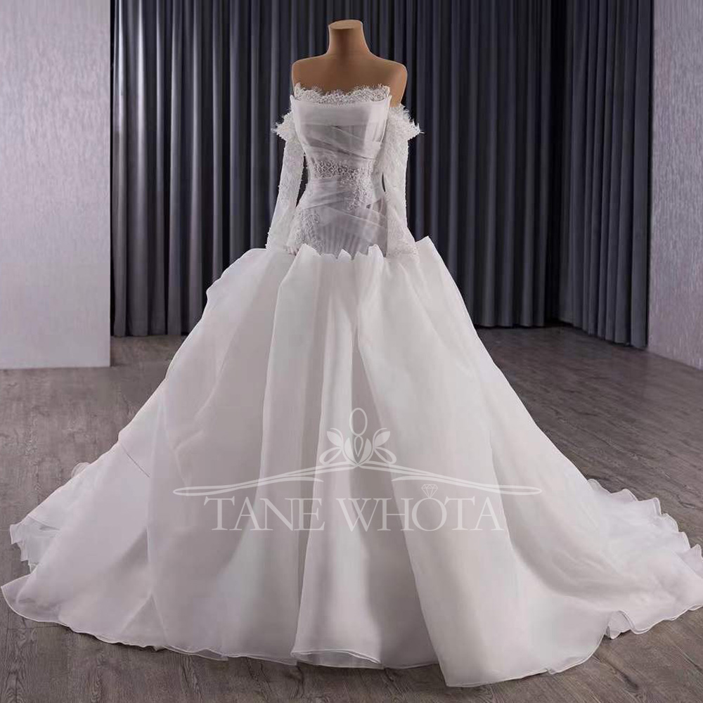Vestidos Novias Boda Strapless – Embroidery Organza Bewertung und Preis