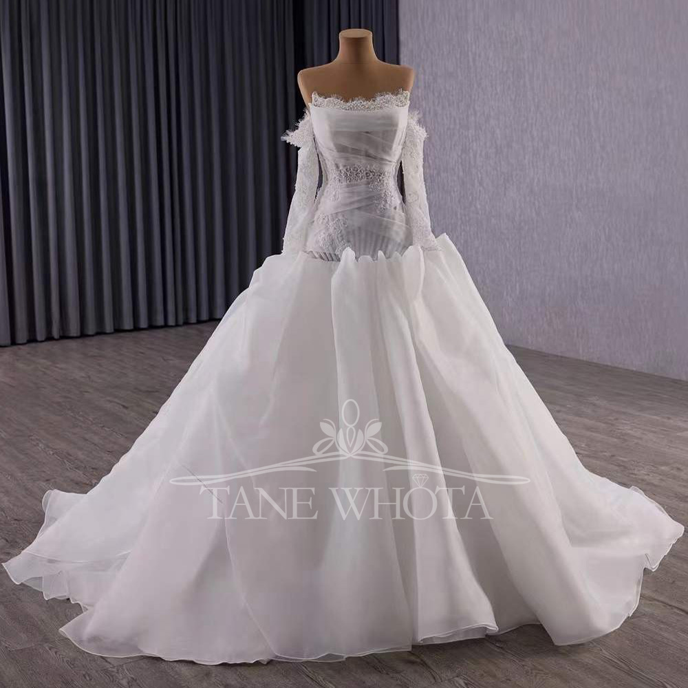 Vestidos Novias Boda Strapless – Embroidery Organza Bewertung und Preis