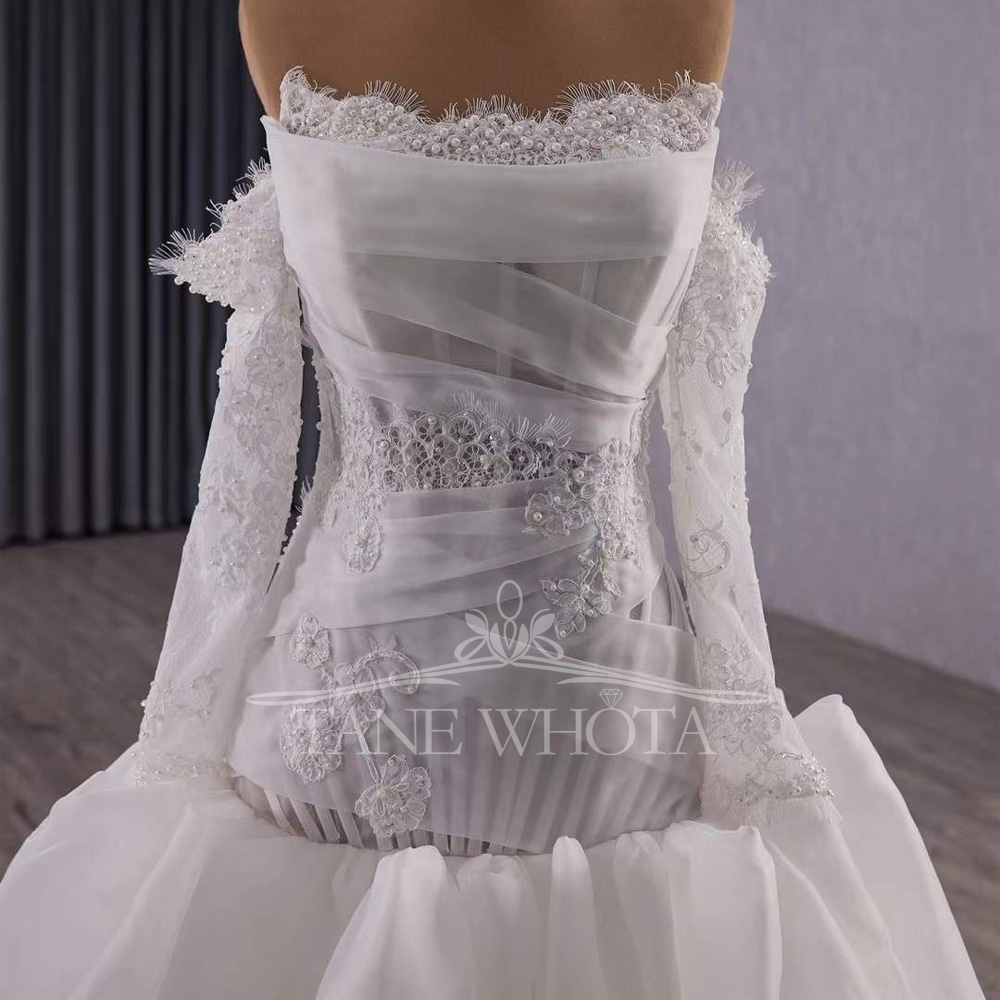 Vestidos Novias Boda Strapless – Embroidery Organza Bewertung und Preis