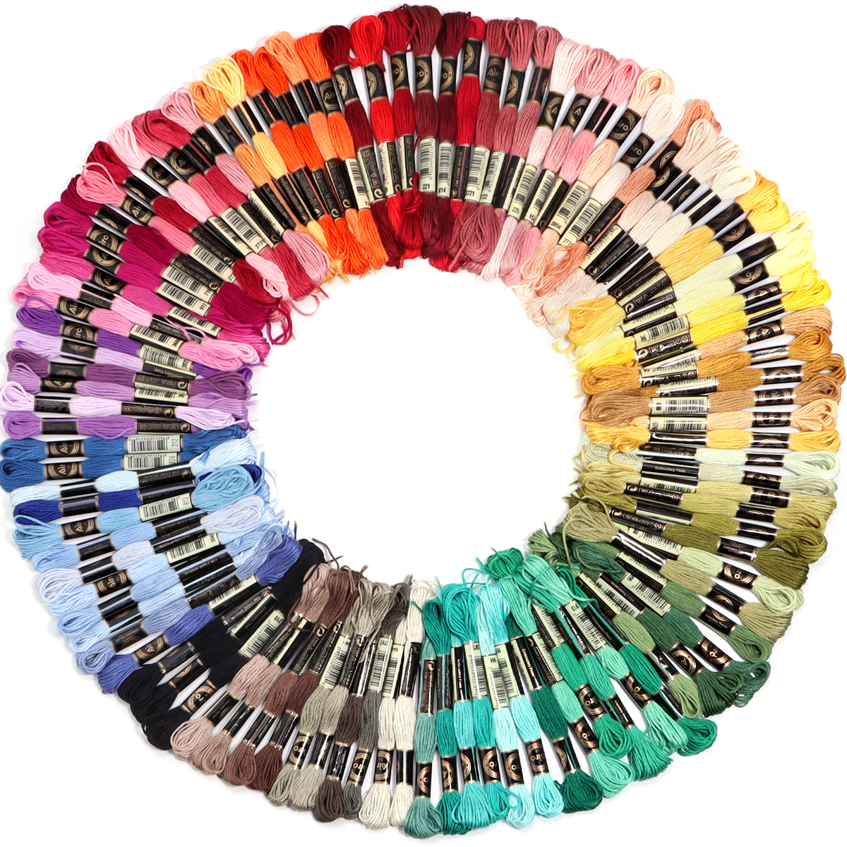 6Pcs/Lot Multicolor Polyester  – Embroidery Thread Bewertung und Preis