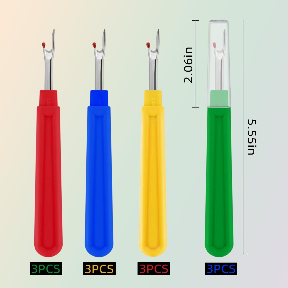 12 PCS Seam Ripper Set Stitch  – Embroidery Thread Bewertung und Preis