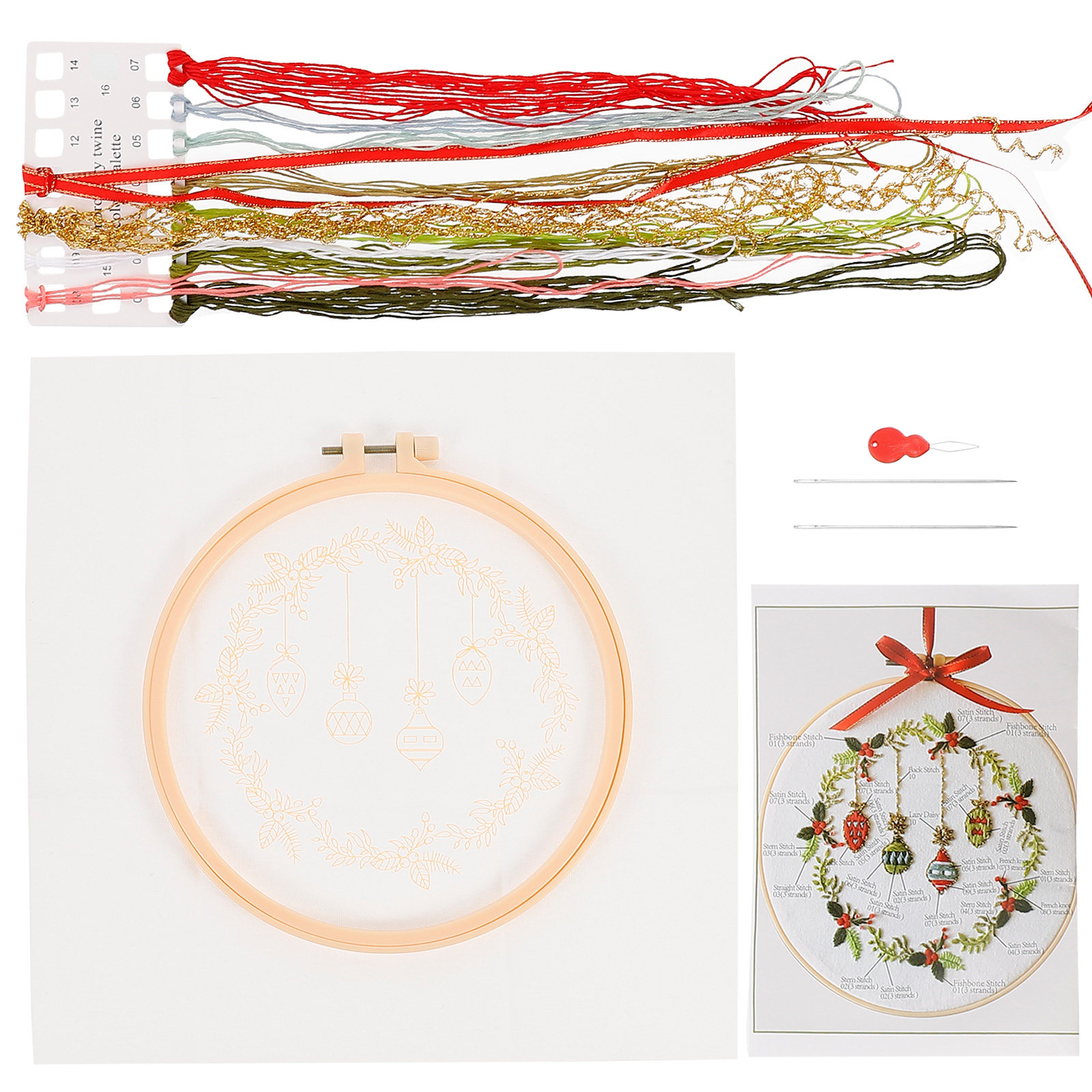1 Set Christmas Diy Cross Stit – Embroidery Xmas Kits Bewertung und Preis