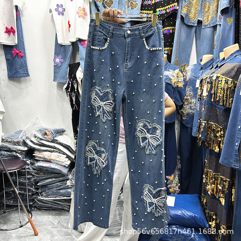 New Spring Summer Women Two-pi – Embroidery Jeans Bewertung und Preis