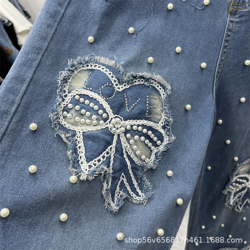 New Spring Summer Women Two-pi – Embroidery Jeans Bewertung und Preis