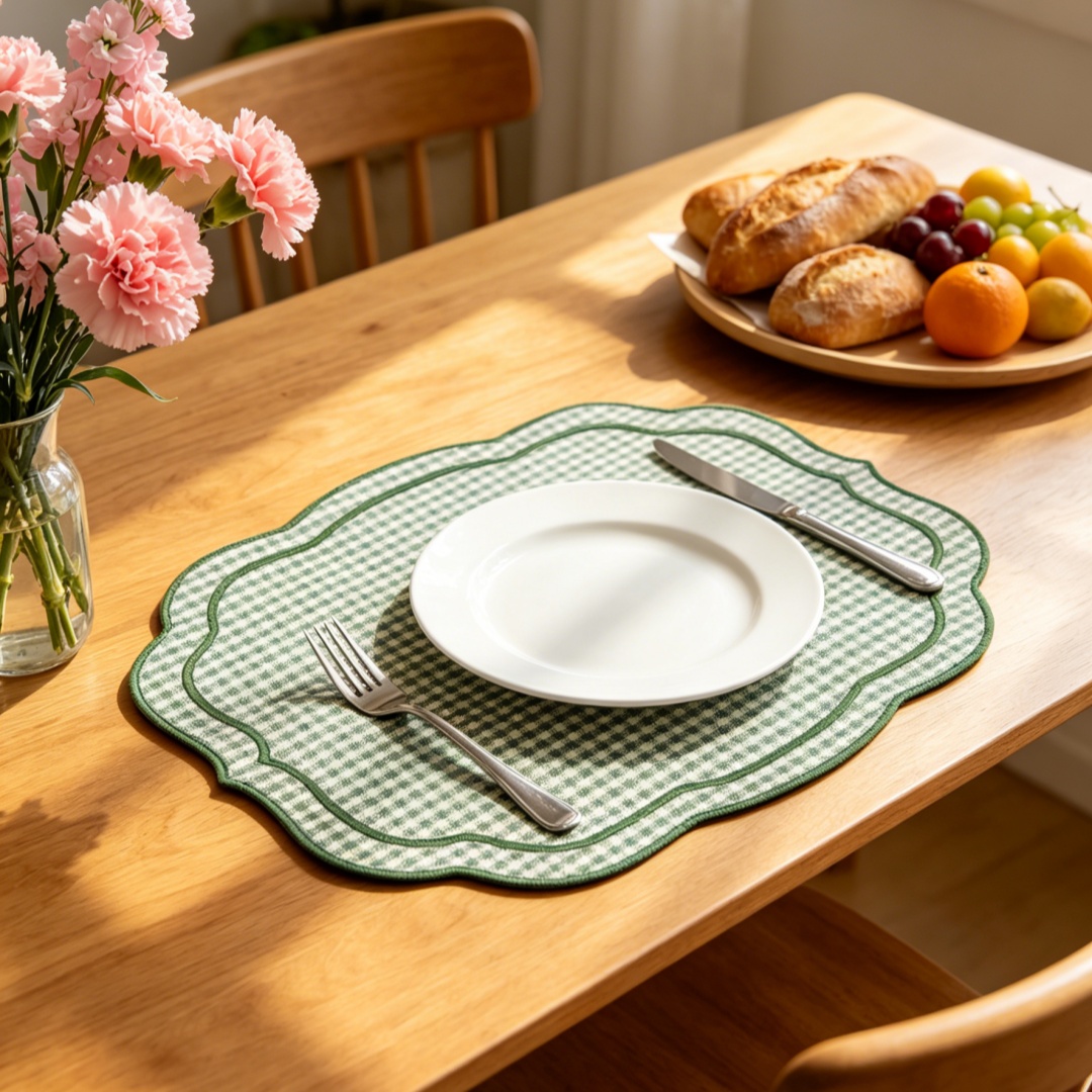 1PC Thick Embroidered Placemat – Embroidery Xmas Bewertung und Preis