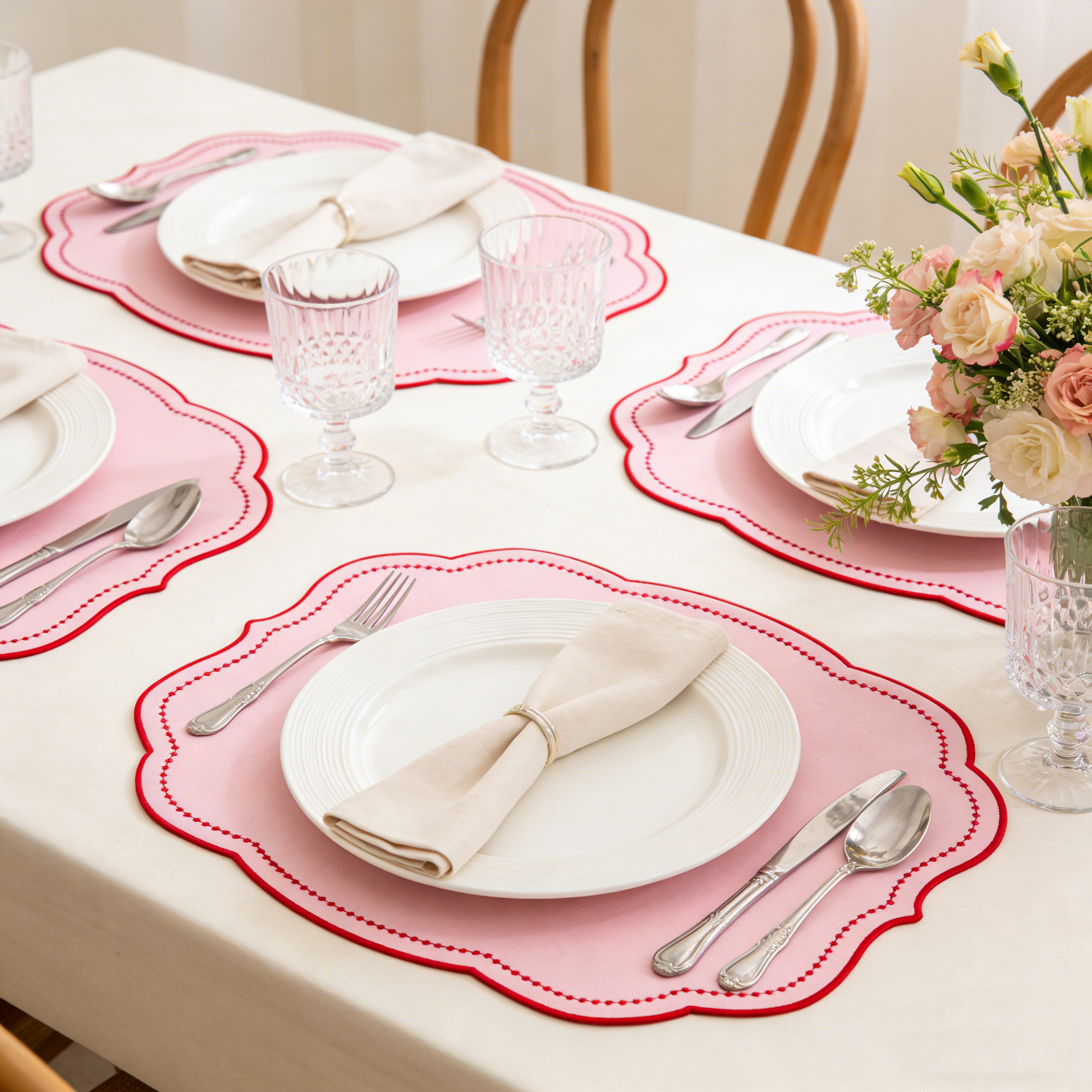 1PC Thick Embroidered Placemat – Embroidery Xmas Bewertung und Preis