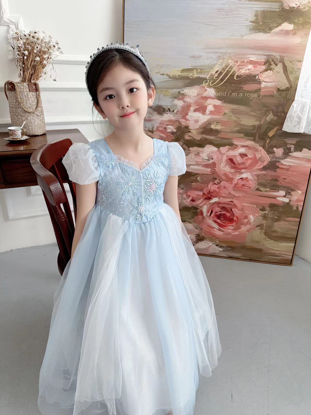 Embroidered Elsa Girls Dress f – Embroidery Xmas Bewertung und Preis