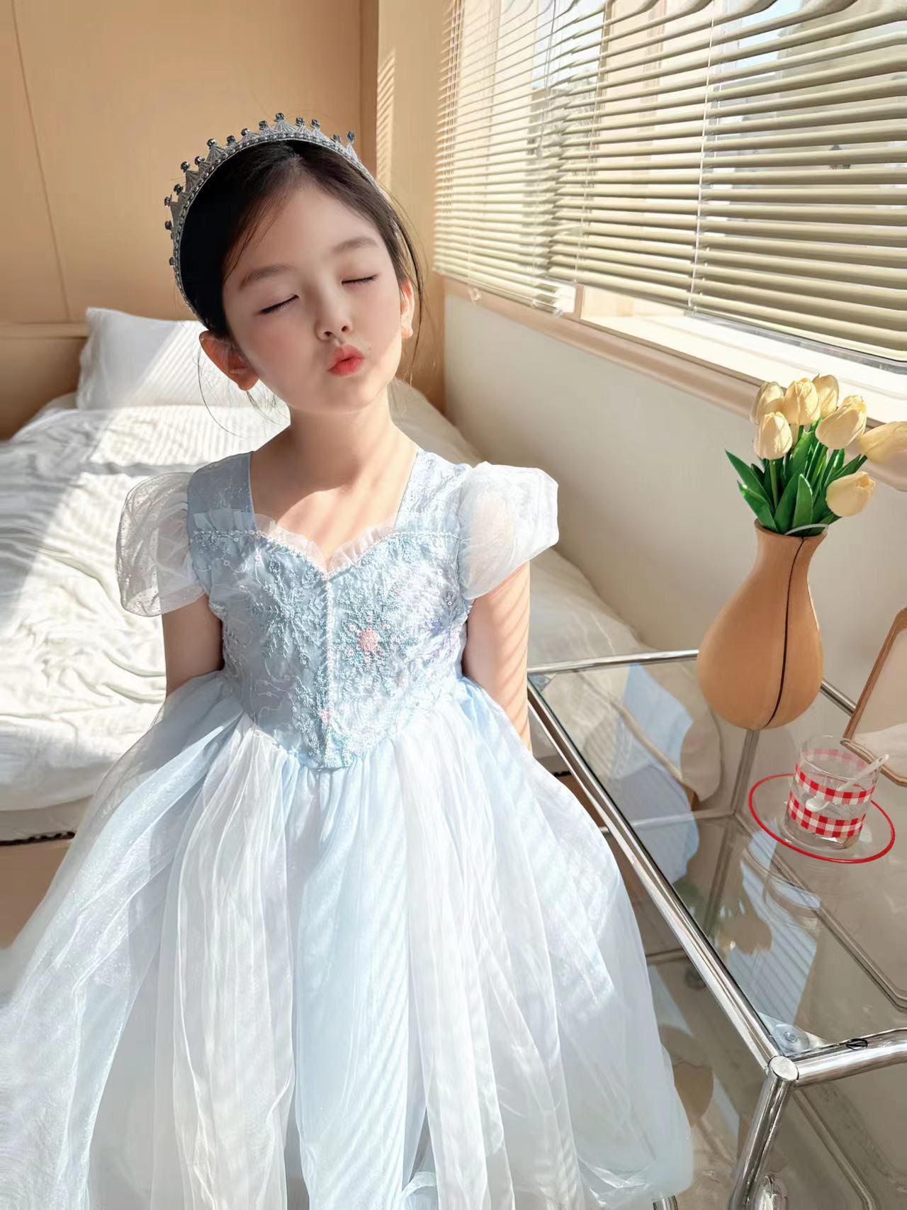 Embroidered Elsa Girls Dress f – Embroidery Xmas Bewertung und Preis