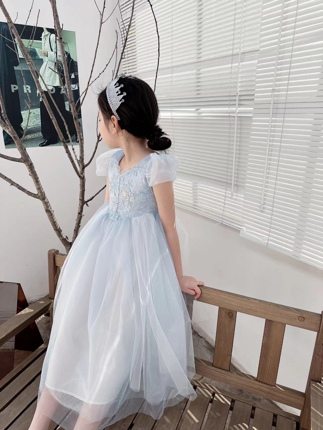 Embroidered Elsa Girls Dress f – Embroidery Xmas Bewertung und Preis