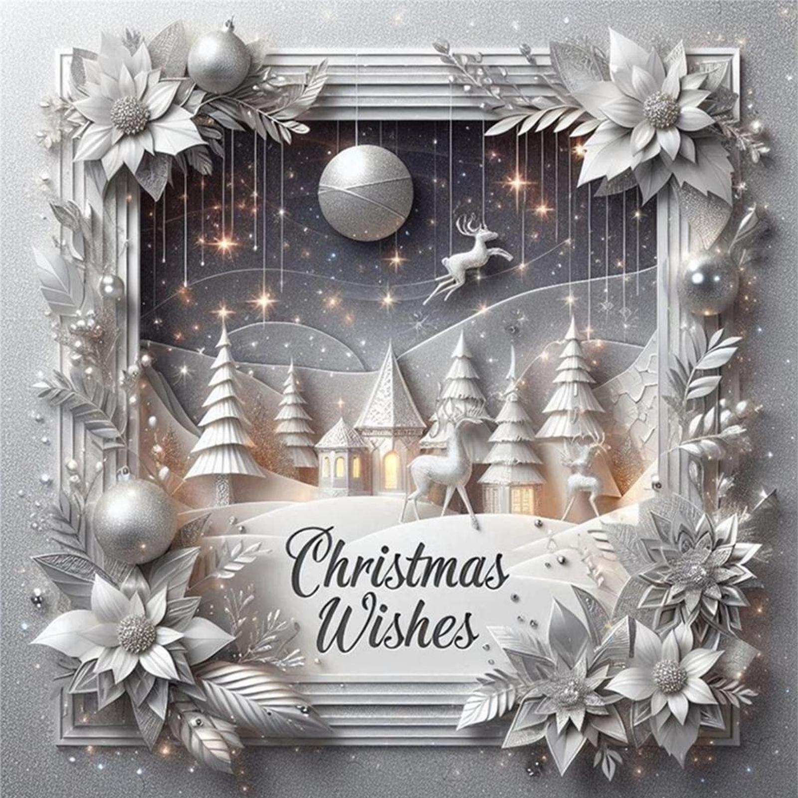 Xmas Printed Cross Stitch Kit  – Embroidery Xmas Kits Bewertung und Preis
