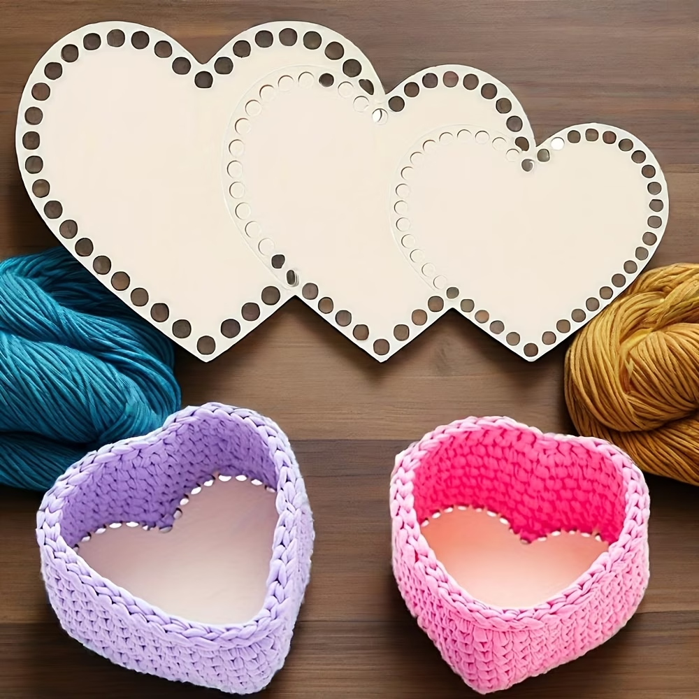 3pcs Heart-Shaped Crochet Bask – Embroidery Hoop Bewertung und Preis