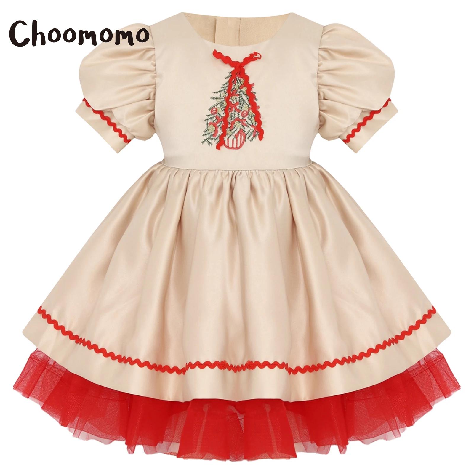 Kids Girls Christmas Santa Dre – Embroidery Xmas Bewertung und Preis
