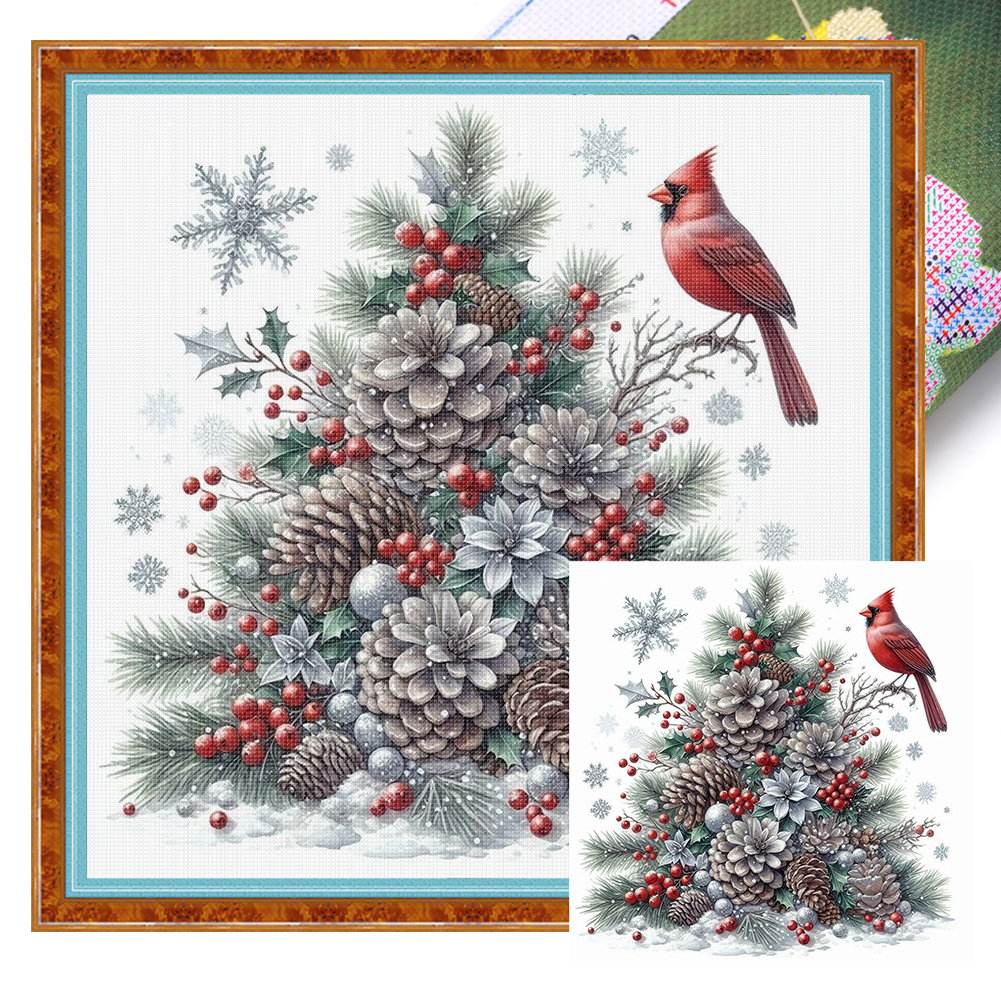 Xmas Printed Cross Stitch Kit  – Embroidery Xmas Kits Bewertung und Preis