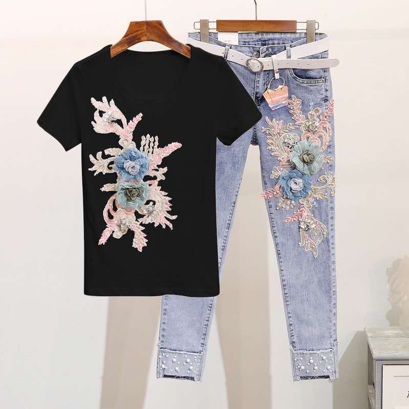 One-Piece/Set 2023 Summer New  – Embroidery Jeans Bewertung und Preis